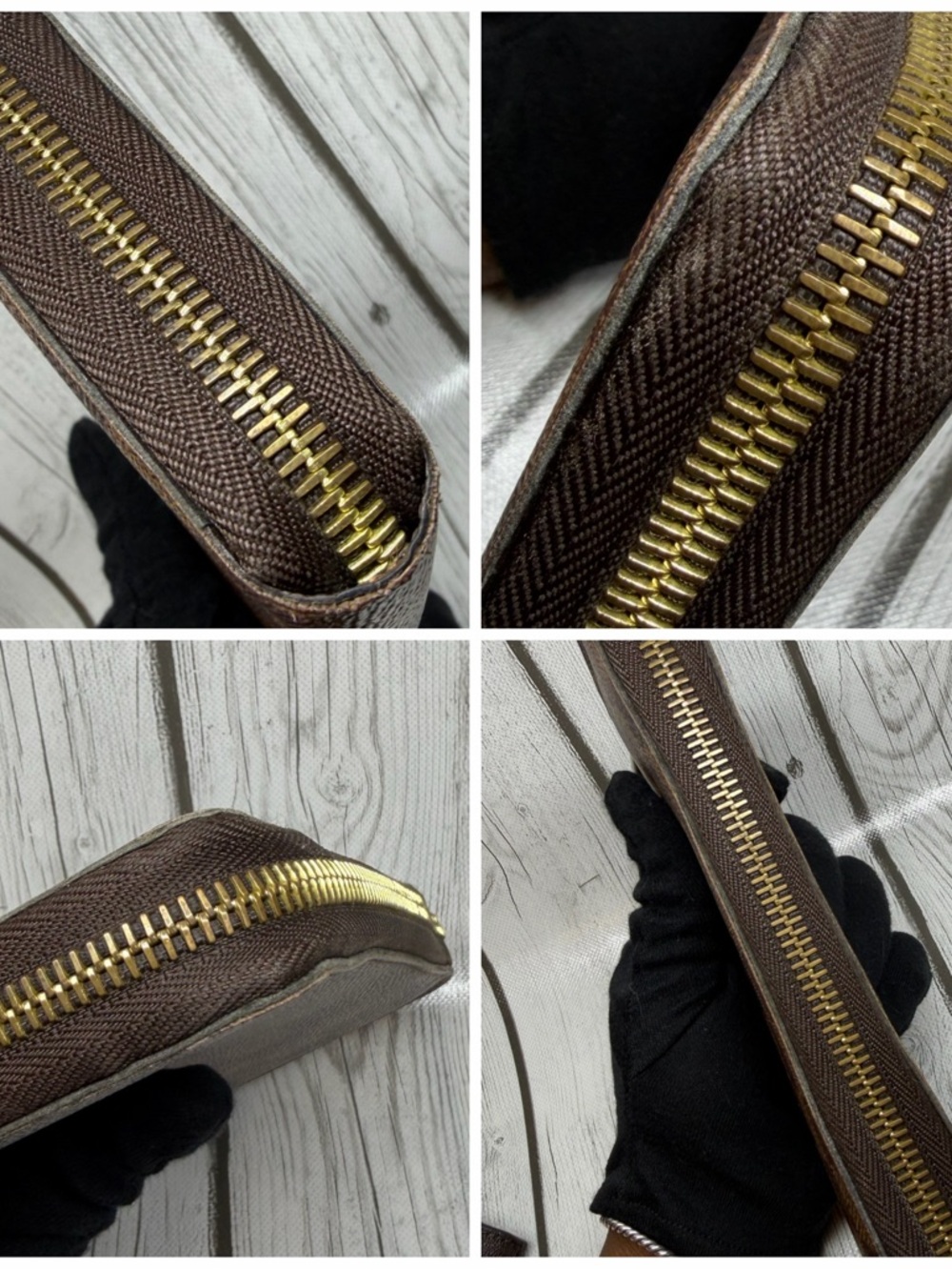 PRE LOVED AUTHENTIC Louis Vuitton Damier Ebene Zippy Wallet - Picture 11 of 11